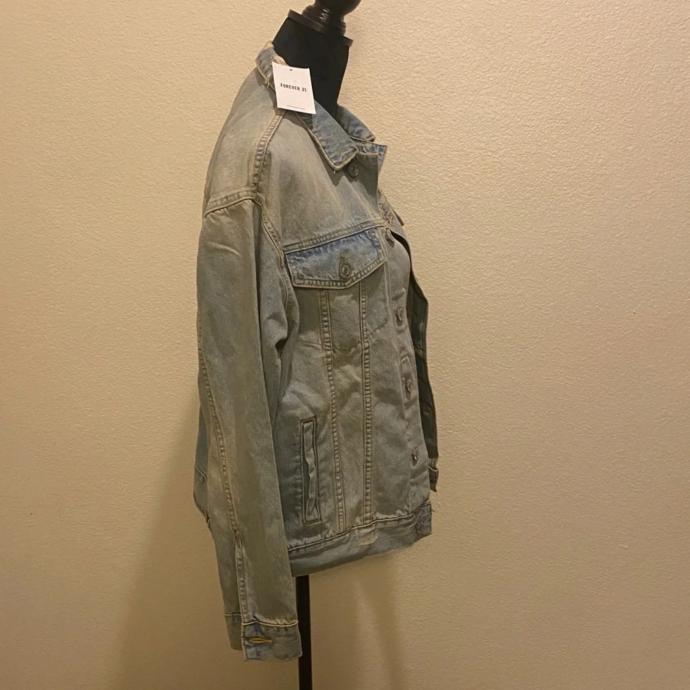 Forever 21 Sky Blue Denim Jacket - Picture 2 of 5